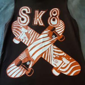 Crazy 8 sleeveless brown graphic tshirt Boys XL